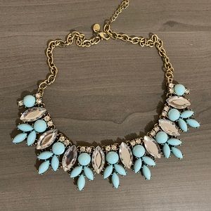 Tiffany Blue Crystal Necklace